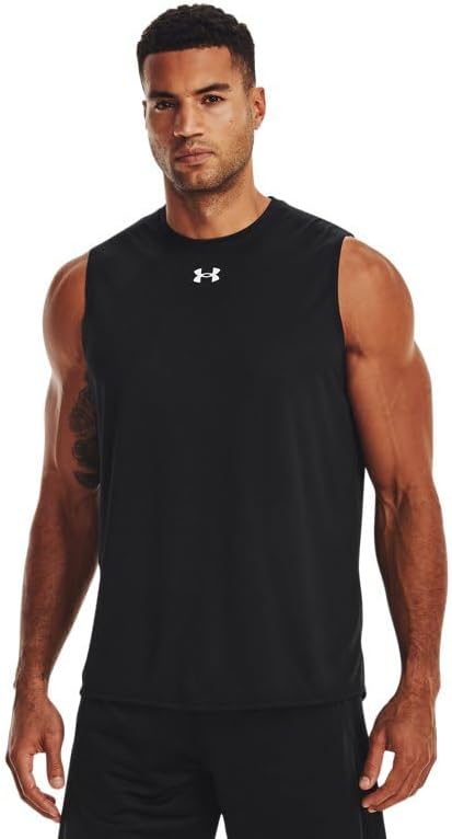 

Under Armour мужская футболка Team Tech Slvls Loose Grey с коротким рукавом, Black/White, Белый, Under Armour мужская футболка Team Tech Slvls Loose Grey с коротким рукавом, Black/White