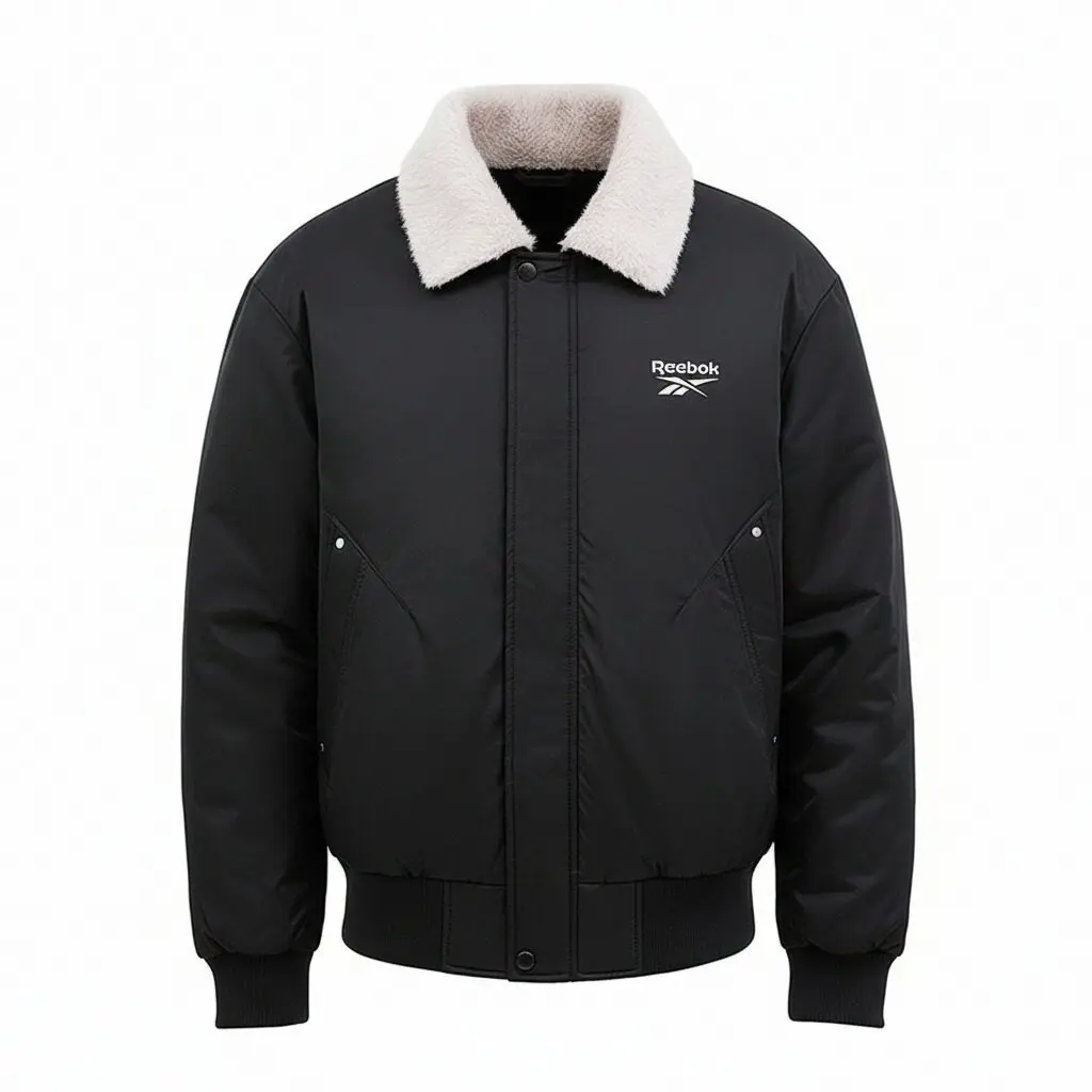 

Пуховик Unisex с лацканом, утепленный Reebok, черный