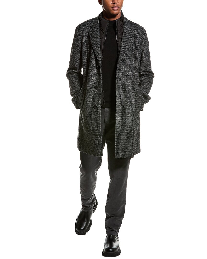 

BOSS Hugo Boss Hyde шерстяной бушлат, черный