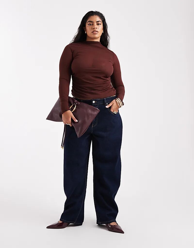 

Джинсы Curve с зауженными краями ASOS DESIGN, промытые