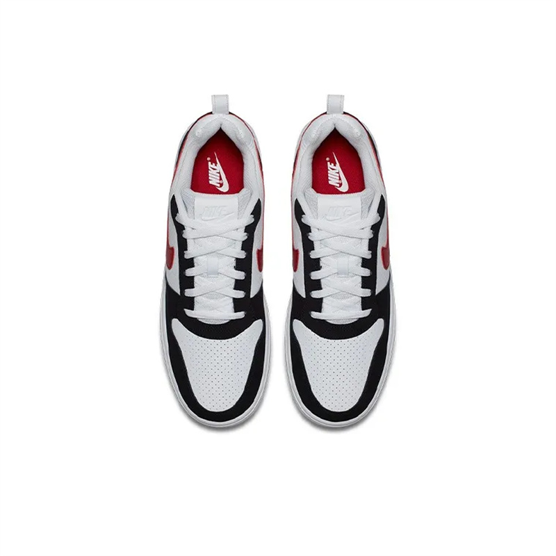 Низкие детские кроссовки для скейтбординга Court Borough Nike, черный/белый/красный — фото 4