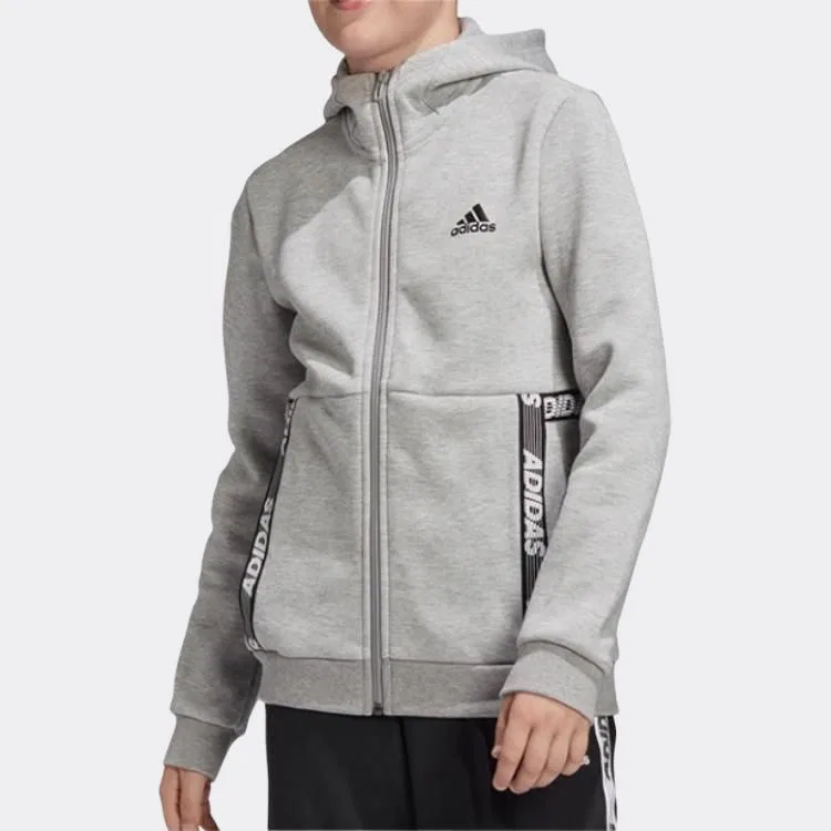 Куртка серая Adidas для подростков — фото 3