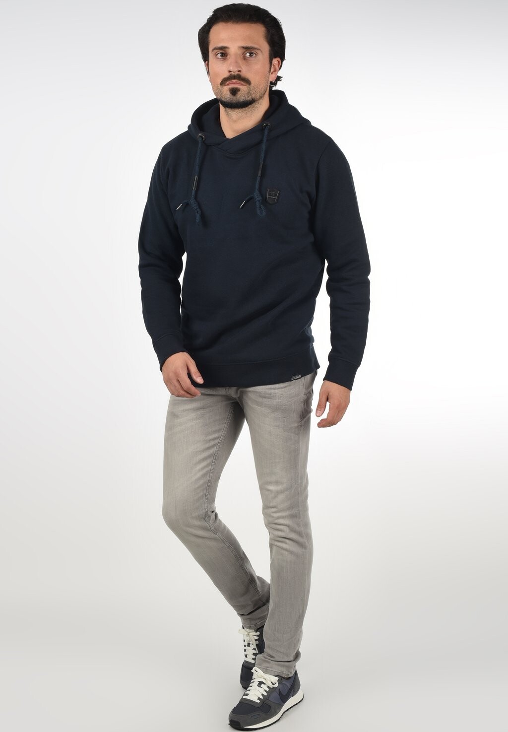 

Толстовка с капюшоном IDBARNEYS INDICODE JEANS, темно-синий