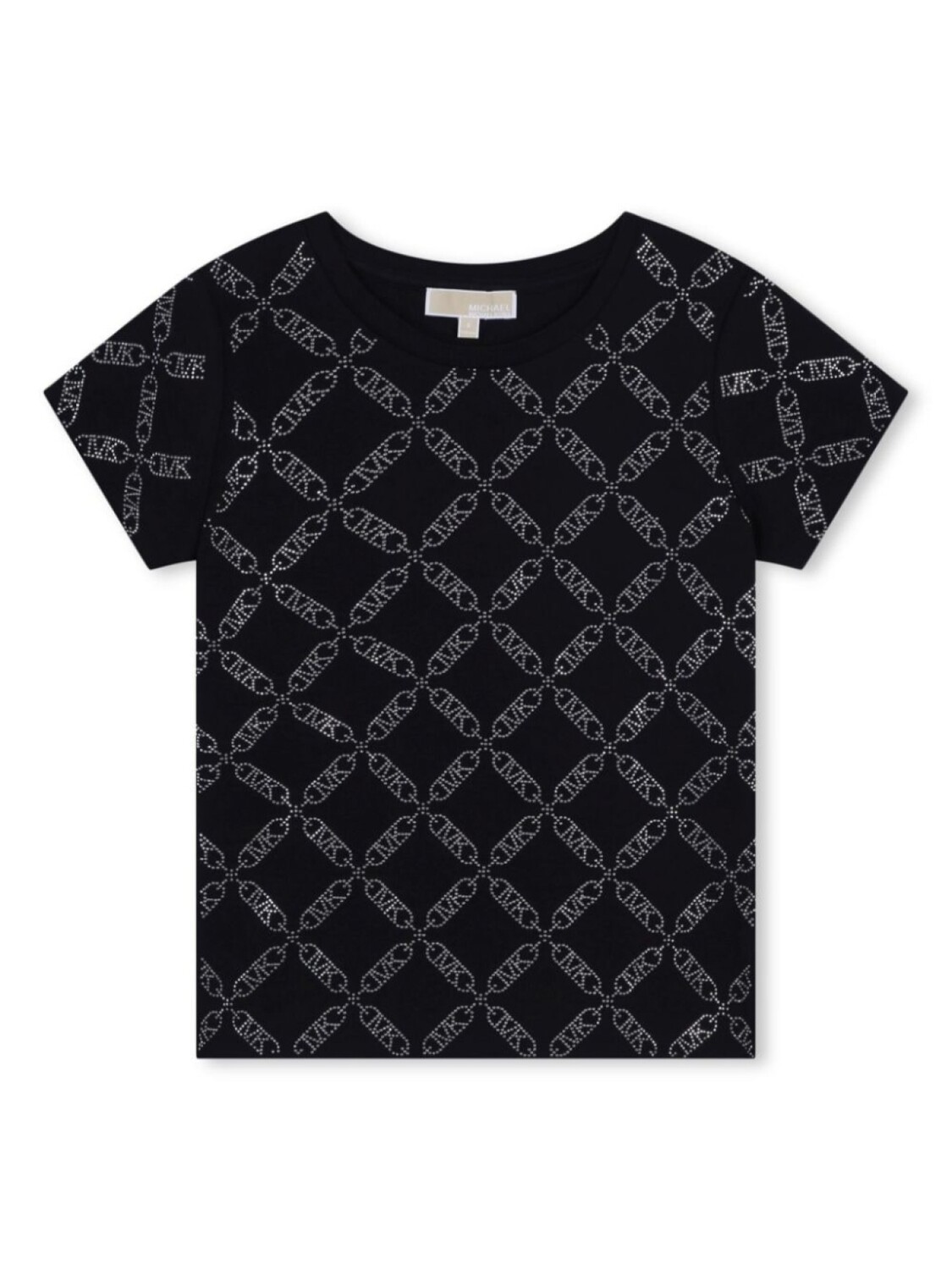

Michael Kors Kids футболка с логотипом из кристаллов, черный