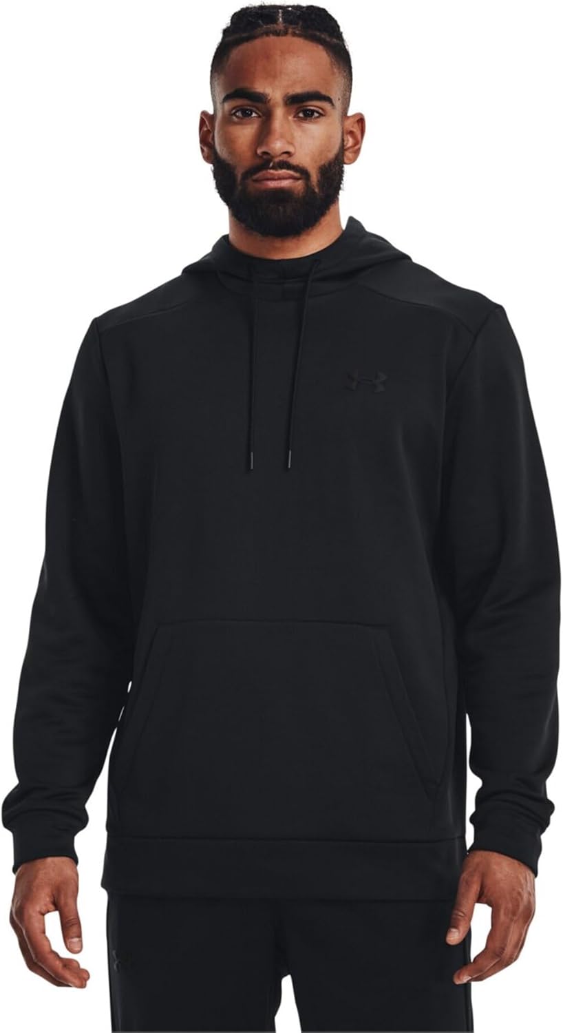 

Флисовая тренировочная куртка Under Armour, худи UA Armour Fleece, мужская, черный