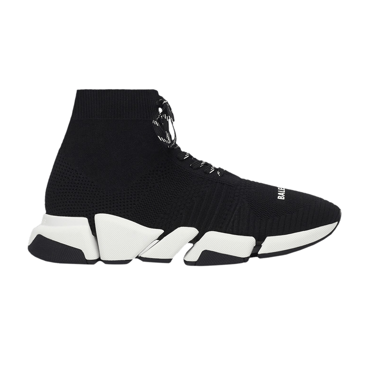 

Кроссовки Balenciaga Speed 2.0 Lace-Up Sneaker 'Black White', черный