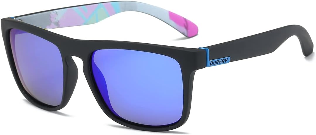 

Классические поляризованные солнцезащитные очки DUBERY для женщин и мужчин, 100% защита от УФ-излучения, квадратная форма, модные спортивные солнцезащитные очки, C3 Without Box