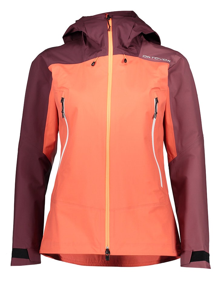 

Куртка софтшелл ORTOVOX, цвет orange/bordeaux