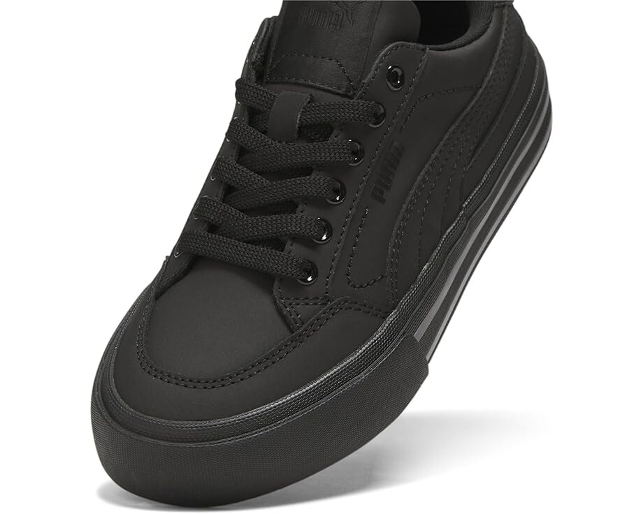 Кроссовки PUMA Kids Court Classic Vulc, цвет Puma Black-Puma Black-Cool Dark Gray — фото 2