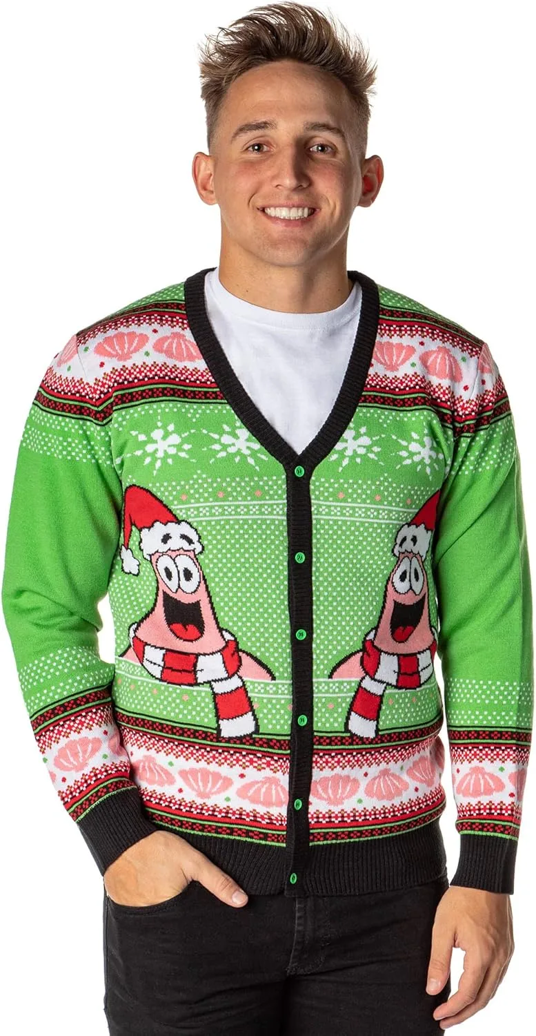

Кардиган Spongebob Squarepants с принтом Santa Patrick Star Bioworld