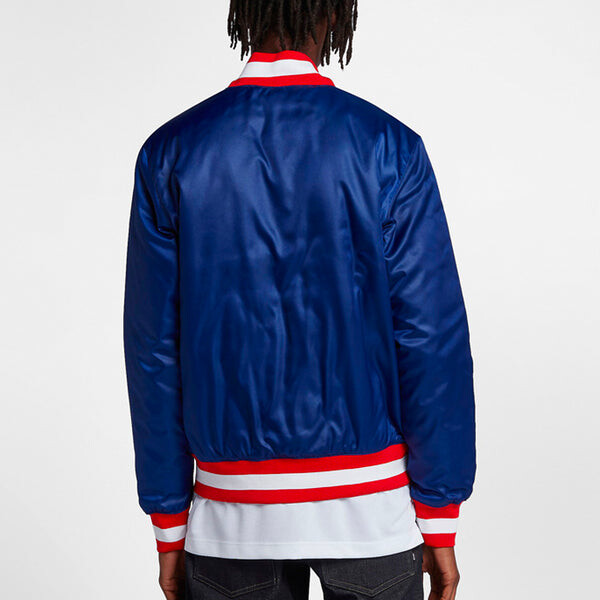 Майка Nike SB x NBA Bomber Crossover Skateboard Casual Sports baseball uniform Jacket Blue, синий — фото 4