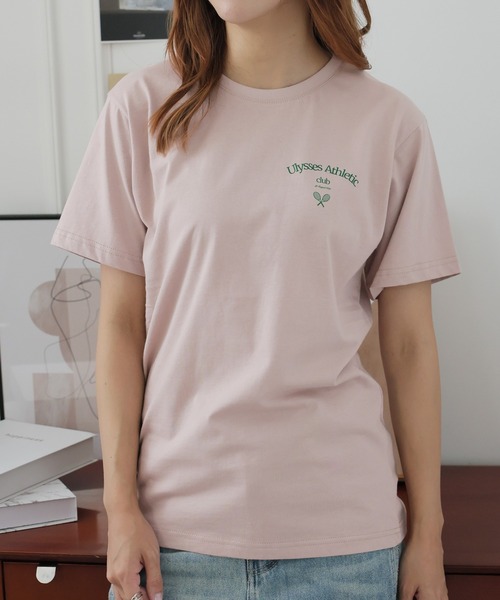 

Футболка с принтом, спортивный логотип Girly Doll, розовый