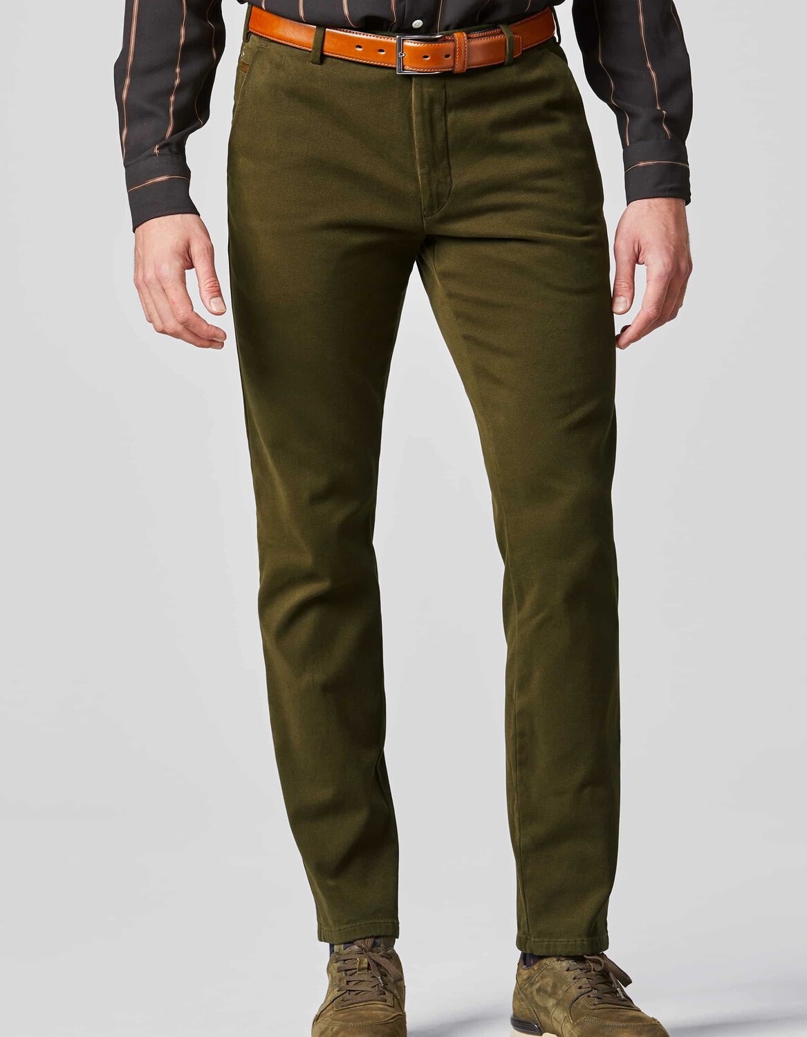 

Брюки чинос Meyer Hose Super Stretch Winter Twill, оливковый