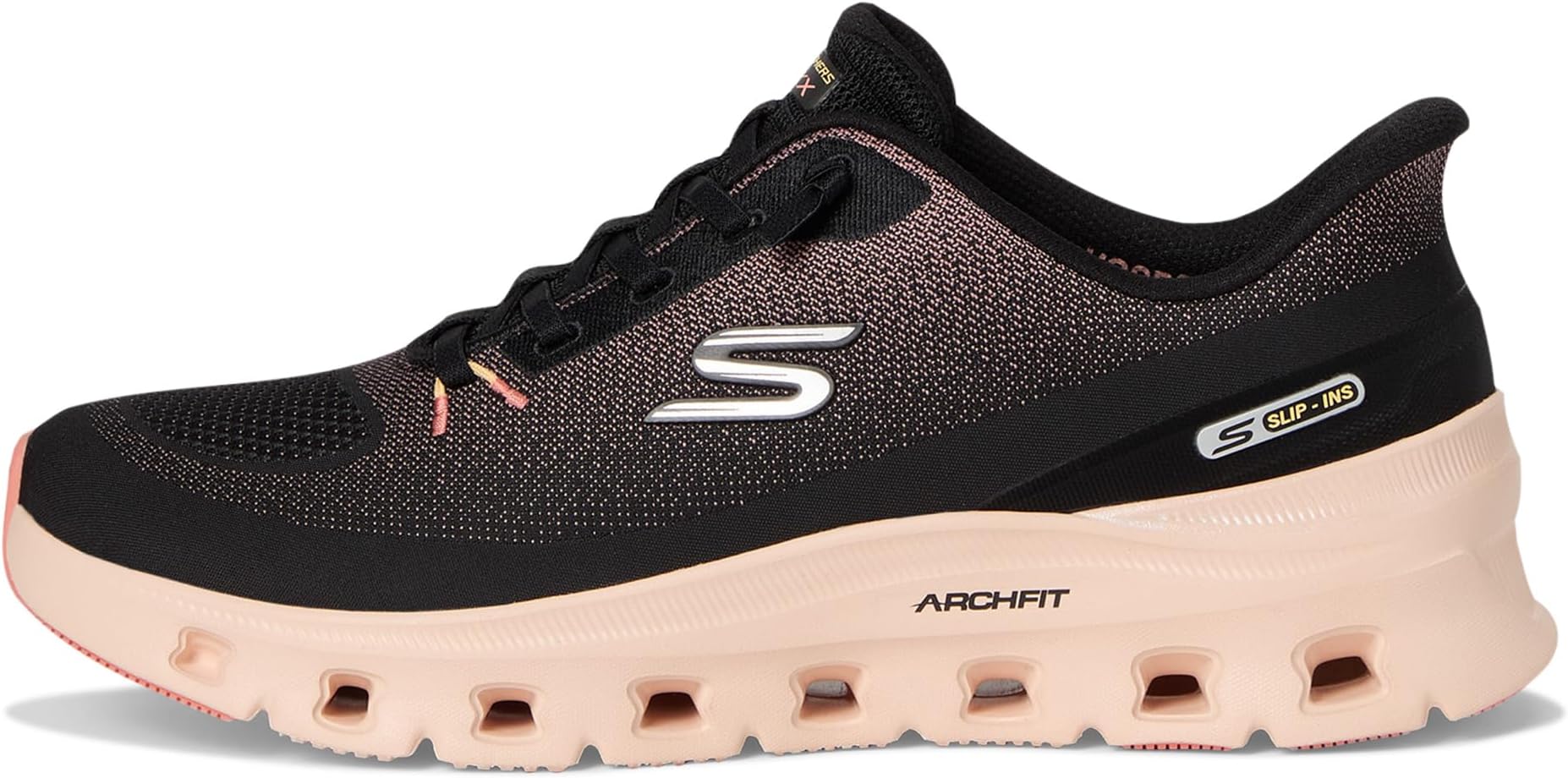 Кроссовки SKECHERS Arch Fit Glide-Step Pro Slip-Ins, цвет Black Coral — фото 4