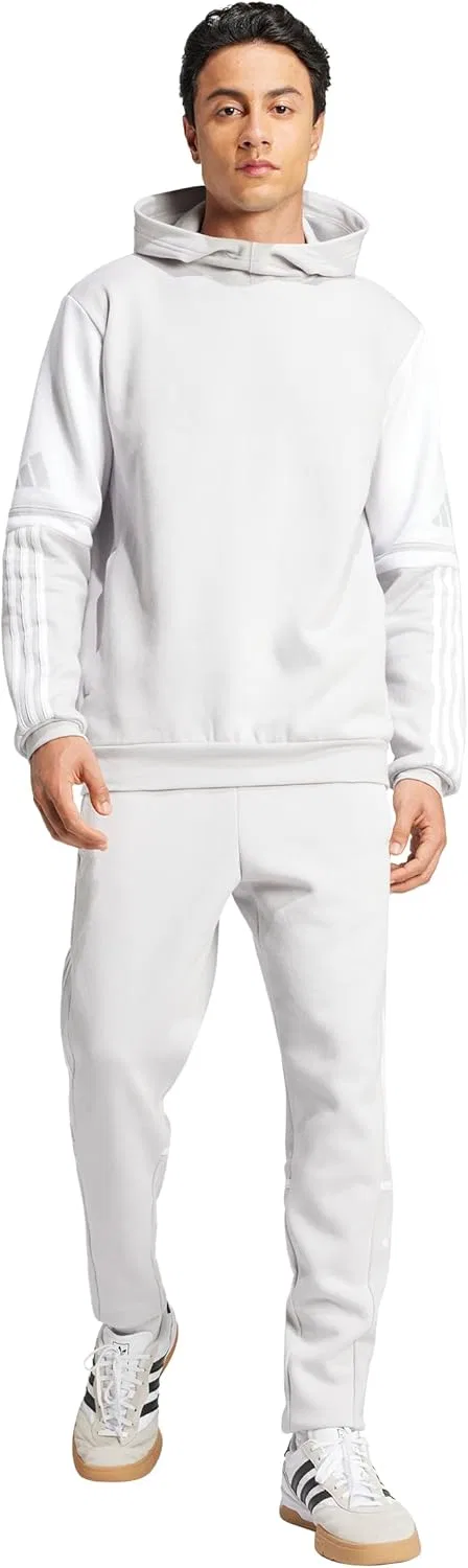Спортивная толстовка с капюшоном adidas, Team Light Grey/White — фото 4