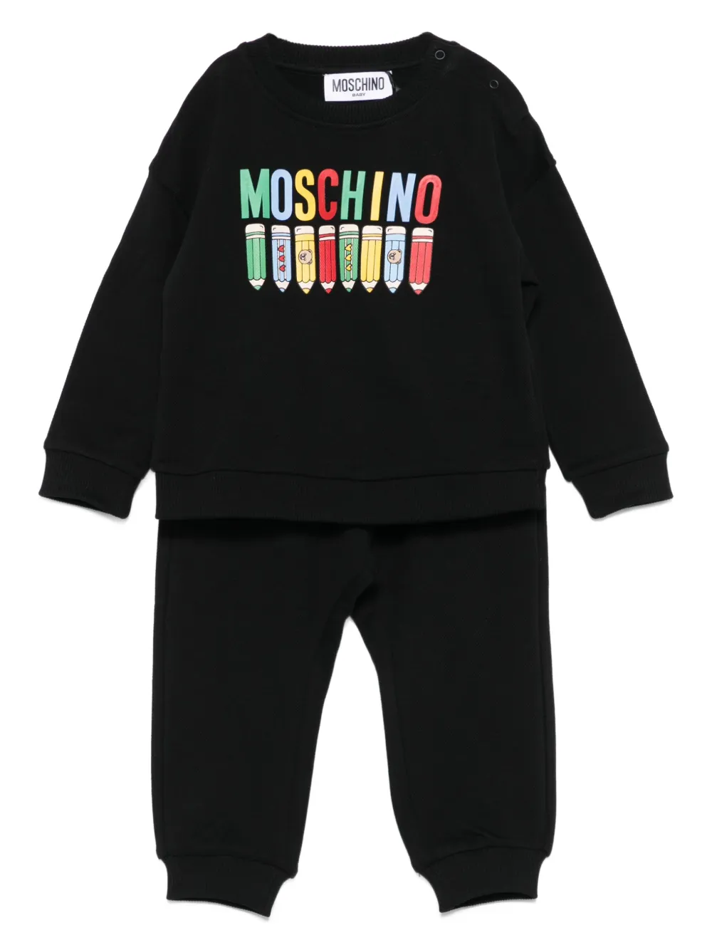 

Спортивный костюм с логотипом Moschino Kids, черный