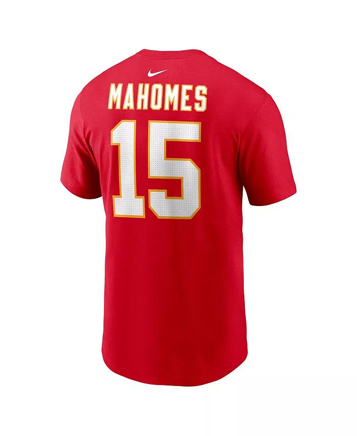 Мужская футболка Patrick Mahomes с именем и номером игрока Kansas City Chiefs, красная Nike — фото 2