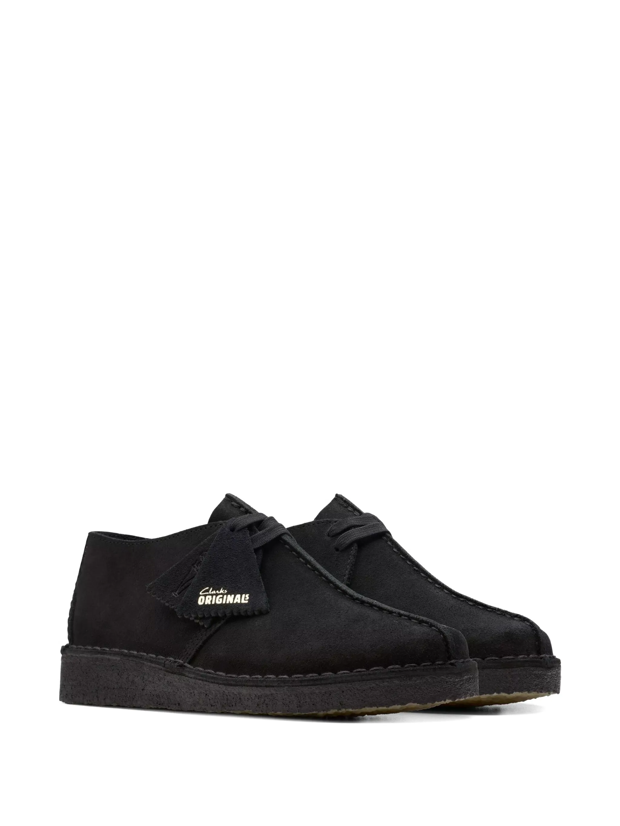 Ботинки дезерты Wallabee на шнуровке Clarks Originals, черный — фото 2