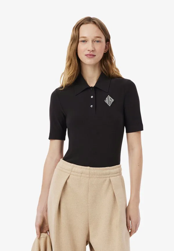 Рубашка поло Lacoste Marron-La, однотонная, коричневая
