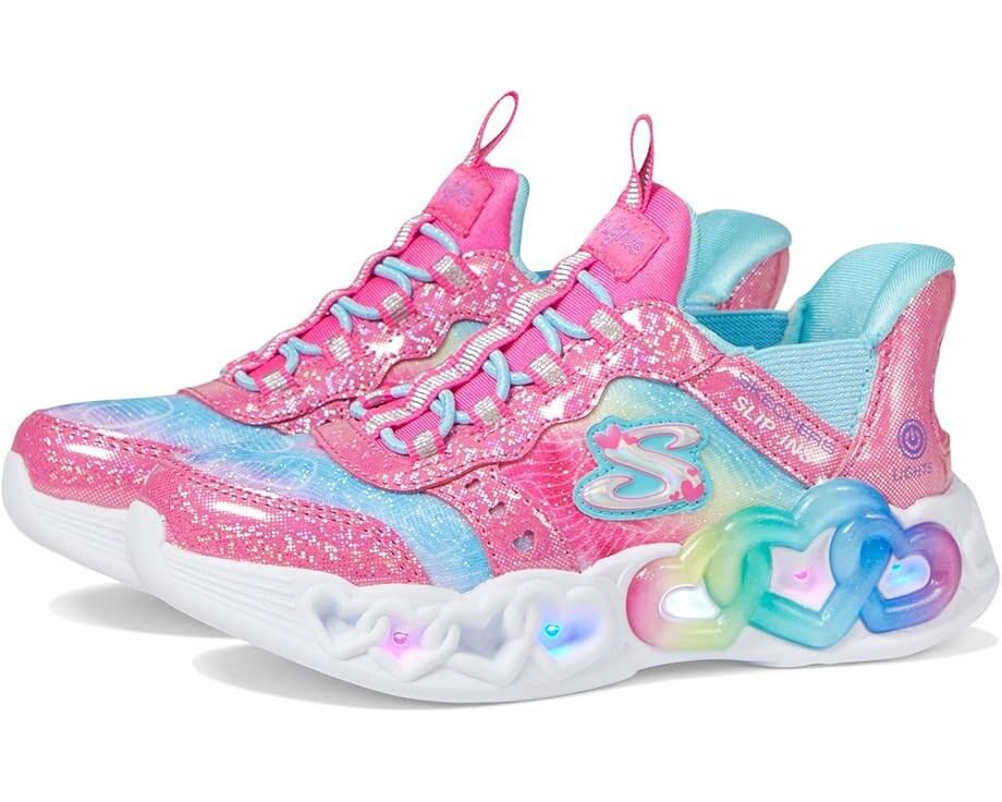 

Кроссовки SKECHERS KIDS Hands Free Slip-Ins Infinite Heart Lights - Eternal Shimmer, цвет Pink/Multi