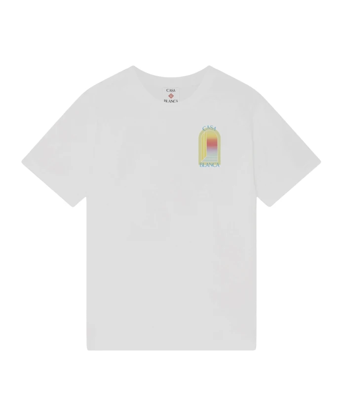 

Хлопковая футболка с логотипом Casablanca, белый