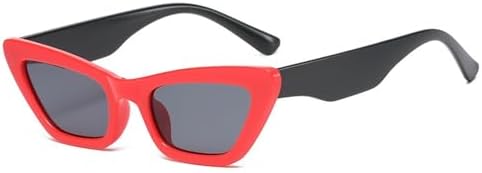 

Винтажные солнцезащитные очки 2027 года для женщин, защита от УФ-излучения UV400, ретро-очки для мужчин, контрастные по цвету, декоративное оформление MTZJH, C3 Red Grey