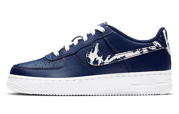 

Кроссовки Nike Air Force 1 LV8 1 'Splatter Swoosh - Blue Void' GS