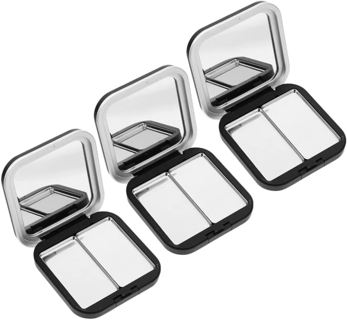 Палетка для макияжа магнитная Abaodam черная 7.7x7.7x1.4 см