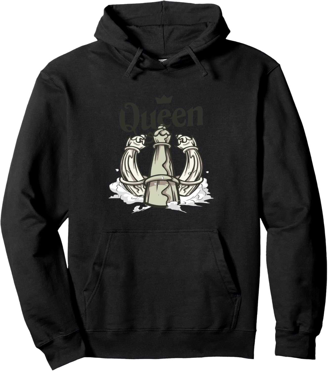 

Толстовка с изображением шахматной фигуры королевы Chess Shirts And Accessories, черный