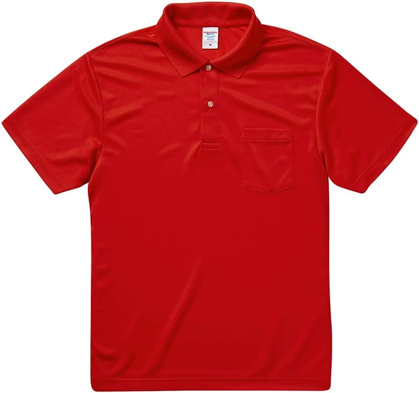 

Мужская поло-рубашка United Athletic 591201 из ткани Dry плотностью 4,1 унции с карманами, красный