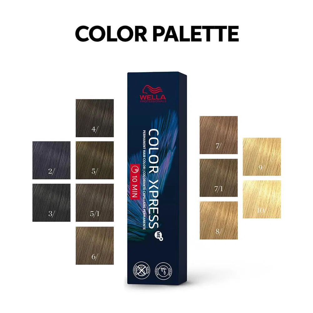 Стойкая краска для волос Colour Xpress 10 Platinum Blonde 60 мл от Wella Wella Professionals — фото 3