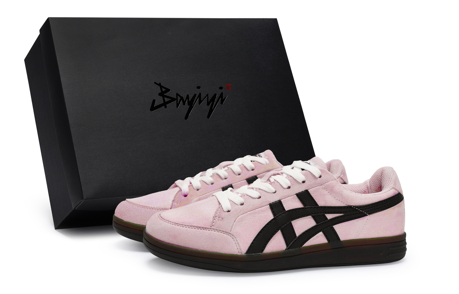 

Onitsuka Tiger Advanti ударопрочные и водонепроницаемые низкие скейтерские кроссовки унисекс розово-черные, цвет Pink Black