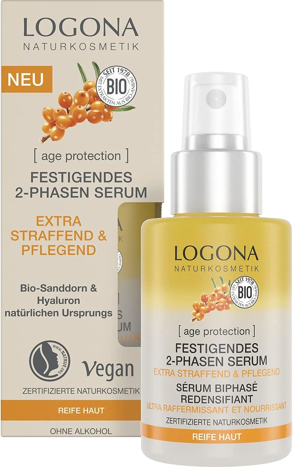 Сыворотка Logona — Антивозрастная двухфазная для лица от Naturkosmetik