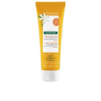 

Klorane Polysianes Monoi and Tamanu Органический солнцезащитный крем Sublime SPF30 50 мл