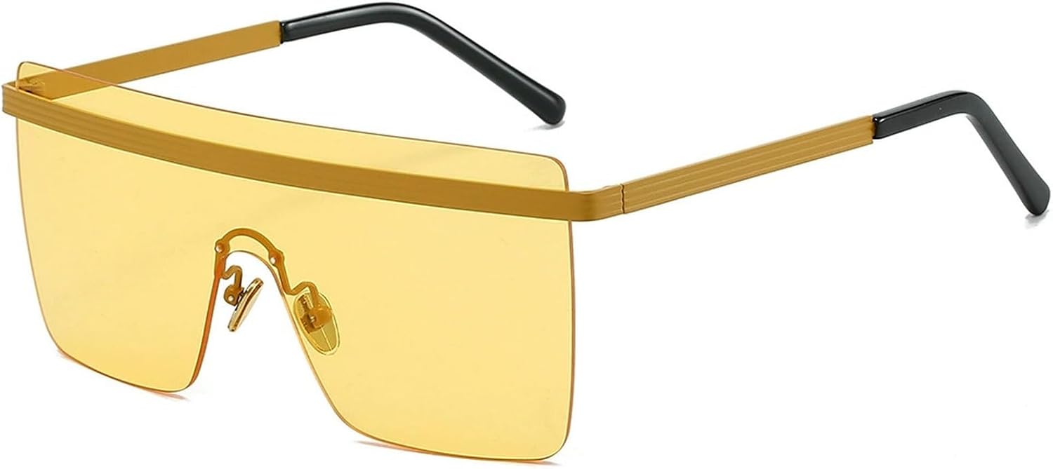 

Большие квадратные солнцезащитные очки для женщин и мужчин, модные крупные очки с плоской верхней частью, защита от УФ-излучения UV400, большие солнцезащитные очки 2025 mincl, C3