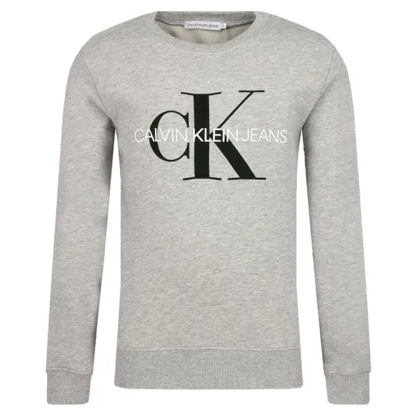 

Толстовка обычного кроя с монограммой Calvin Klein, серый