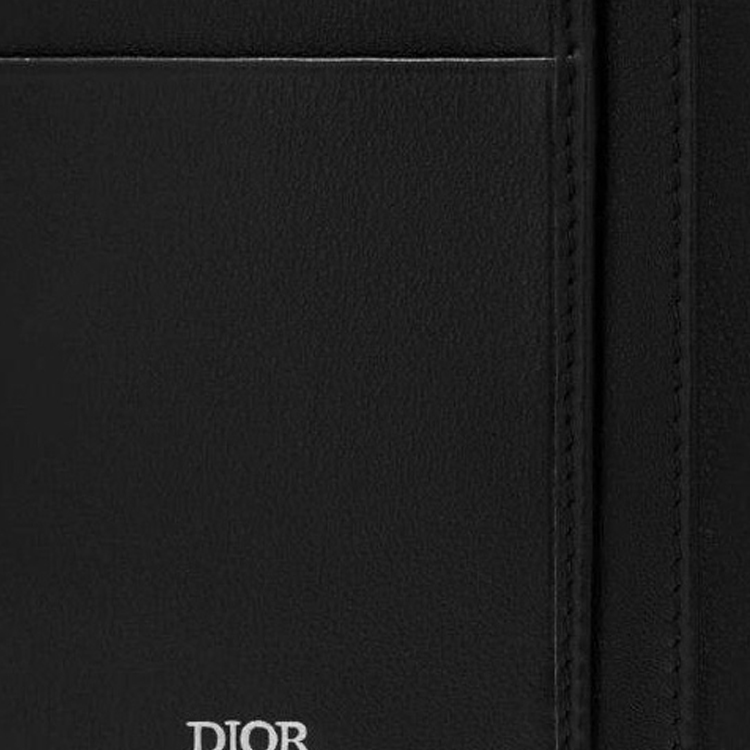 Кошелек с вышивкой для мужчин, черный DIOR, box(basic set+box) — фото 4