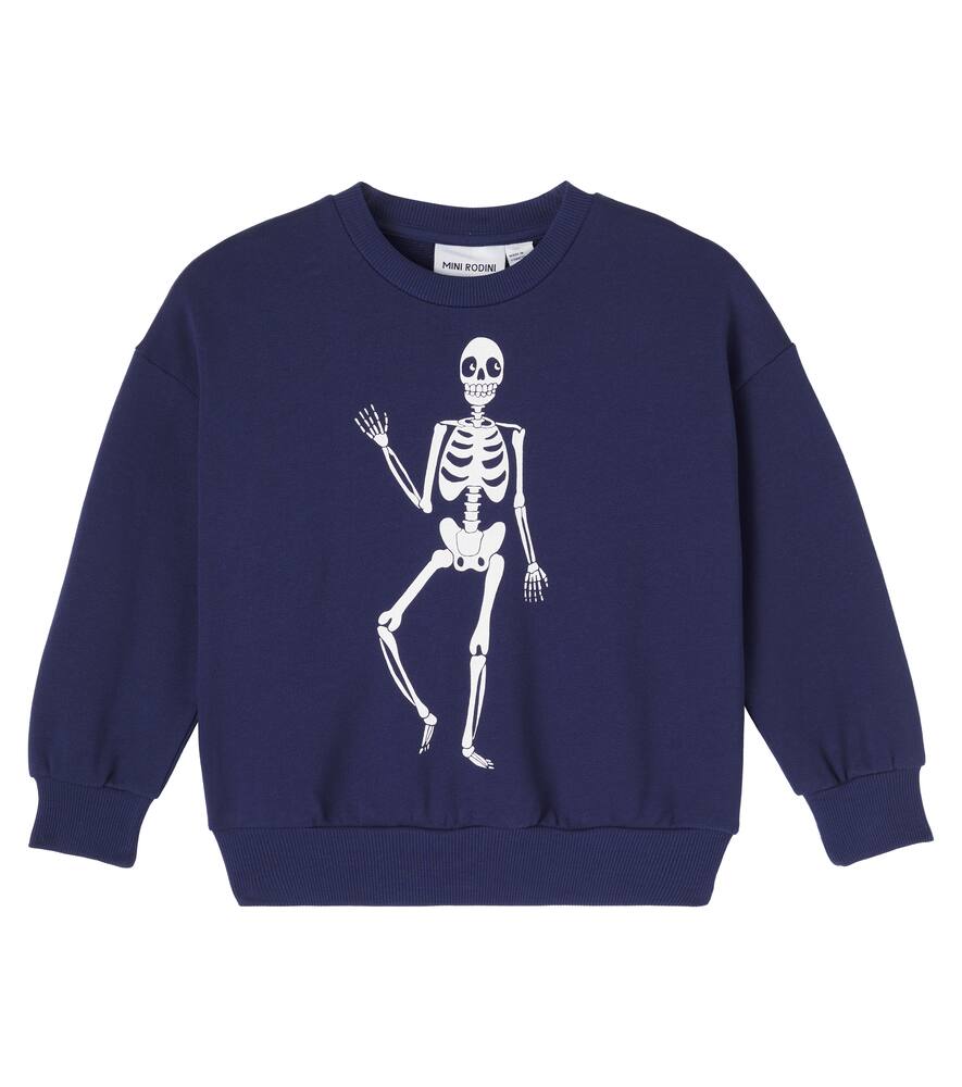 

Хлопковый джерси свитшот с принтом Mini Rodini, Blue