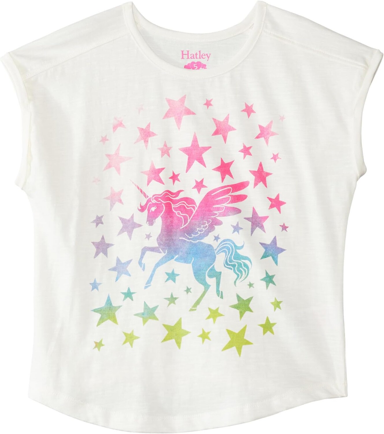 

Футболка Hatley Kids Star Power Relaxed Tee, цвет Natural