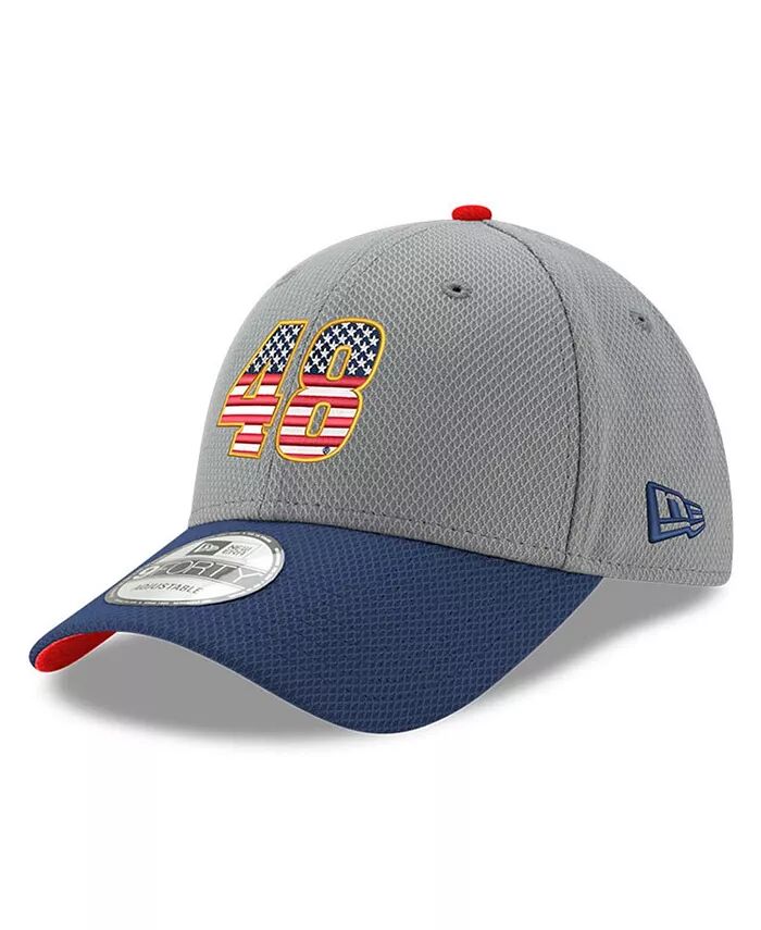 

Мужская серо-синяя регулируемая кепка Alex Bowman Salute 9FORTY New Era