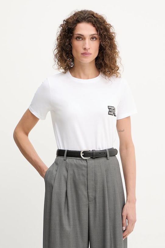 

Хлопковая футболка Ermanno Scervino, белый