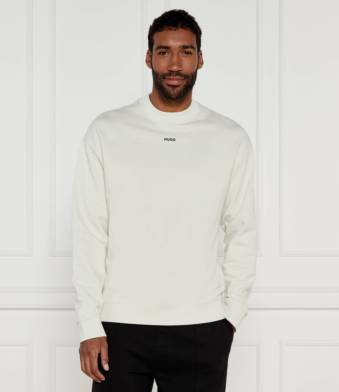 

Толстовка HUGO Dapocrew Relaxed fit, белый