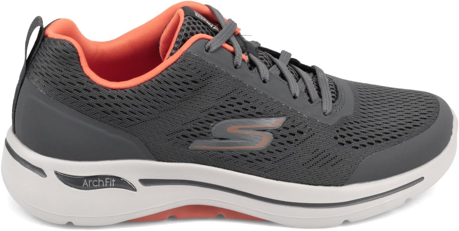 Мужские кроссовки для ходьбы Skechers Gowalk с поддержкой свода стопы, оранжевый/угольный — фото 3