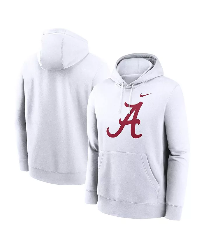 

Мужская белая толстовка с капюшоном Alabama Crimson Tide Primetime Evergreen Club Fleece Pullover Hoodie Nike