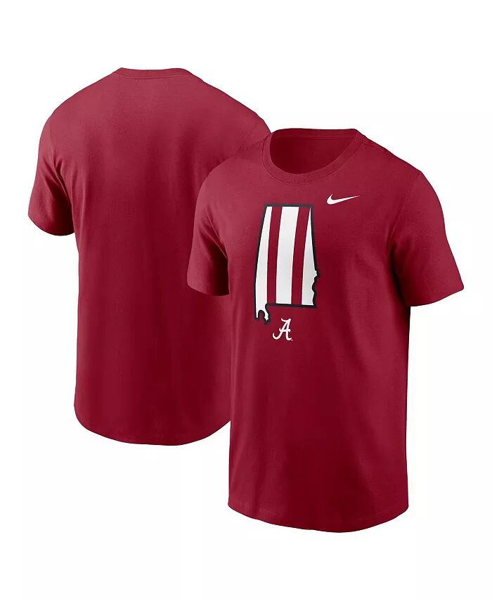 

Футболка мужская Crimson Alabama Crimson Tide Campus State Shape Nike