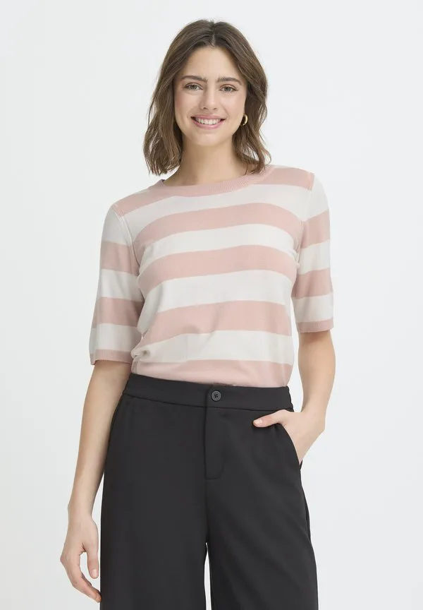 

Футболка с принтом frmary pu 5 Fransa, Rose Smoke Stripe, Серый, Футболка с принтом frmary pu 5 Fransa, Rose Smoke Stripe