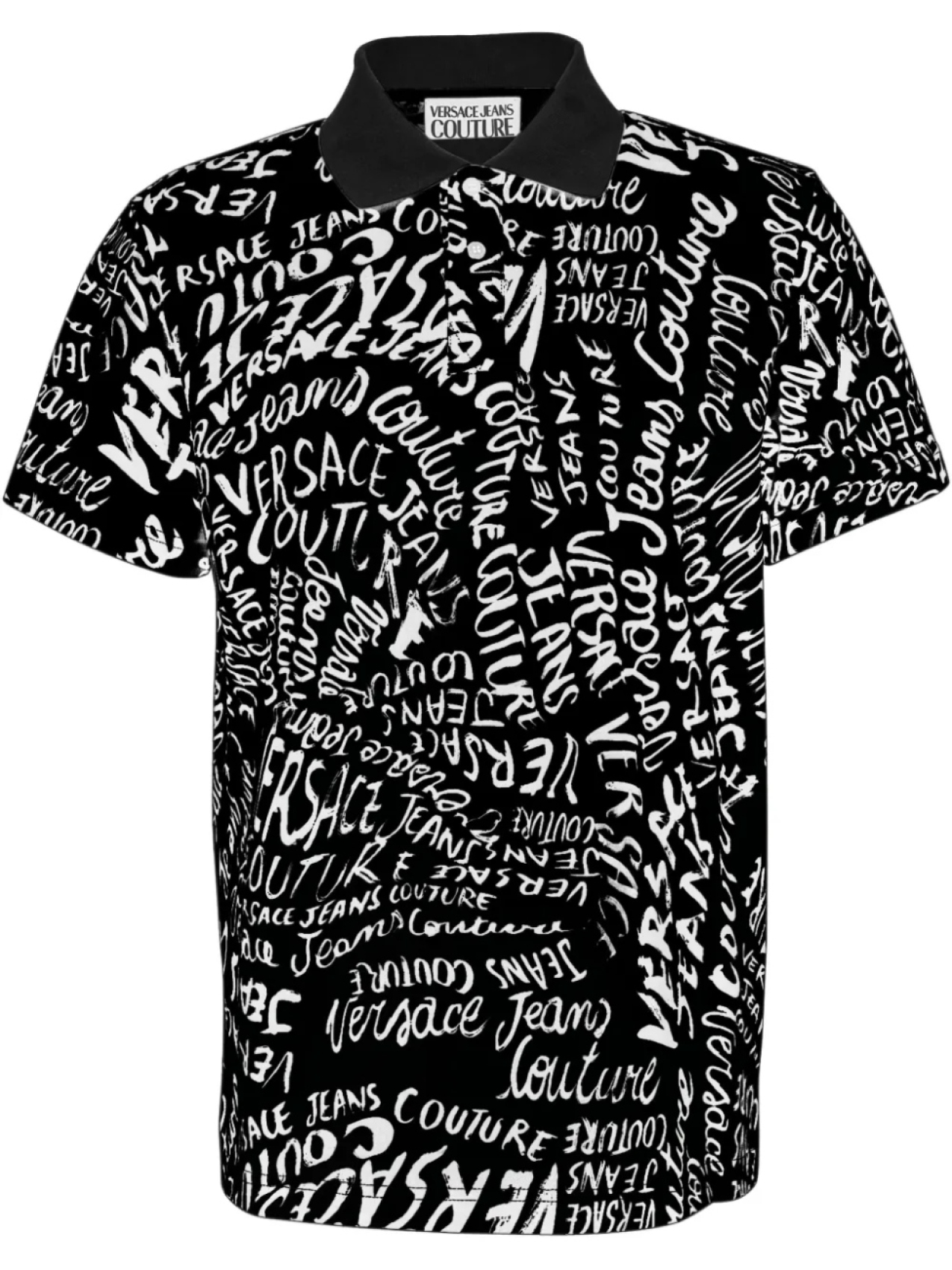 

Versace Jeans Couture рубашка поло с логотипом, черный