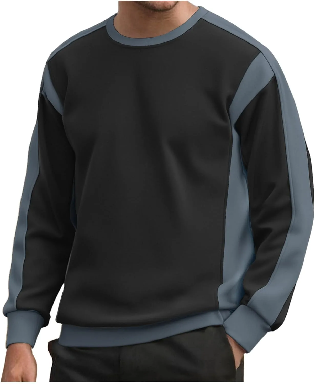 

Толстовка с капюшоном и длинным рукавом для мужчин, Color Block, тренд Y2K