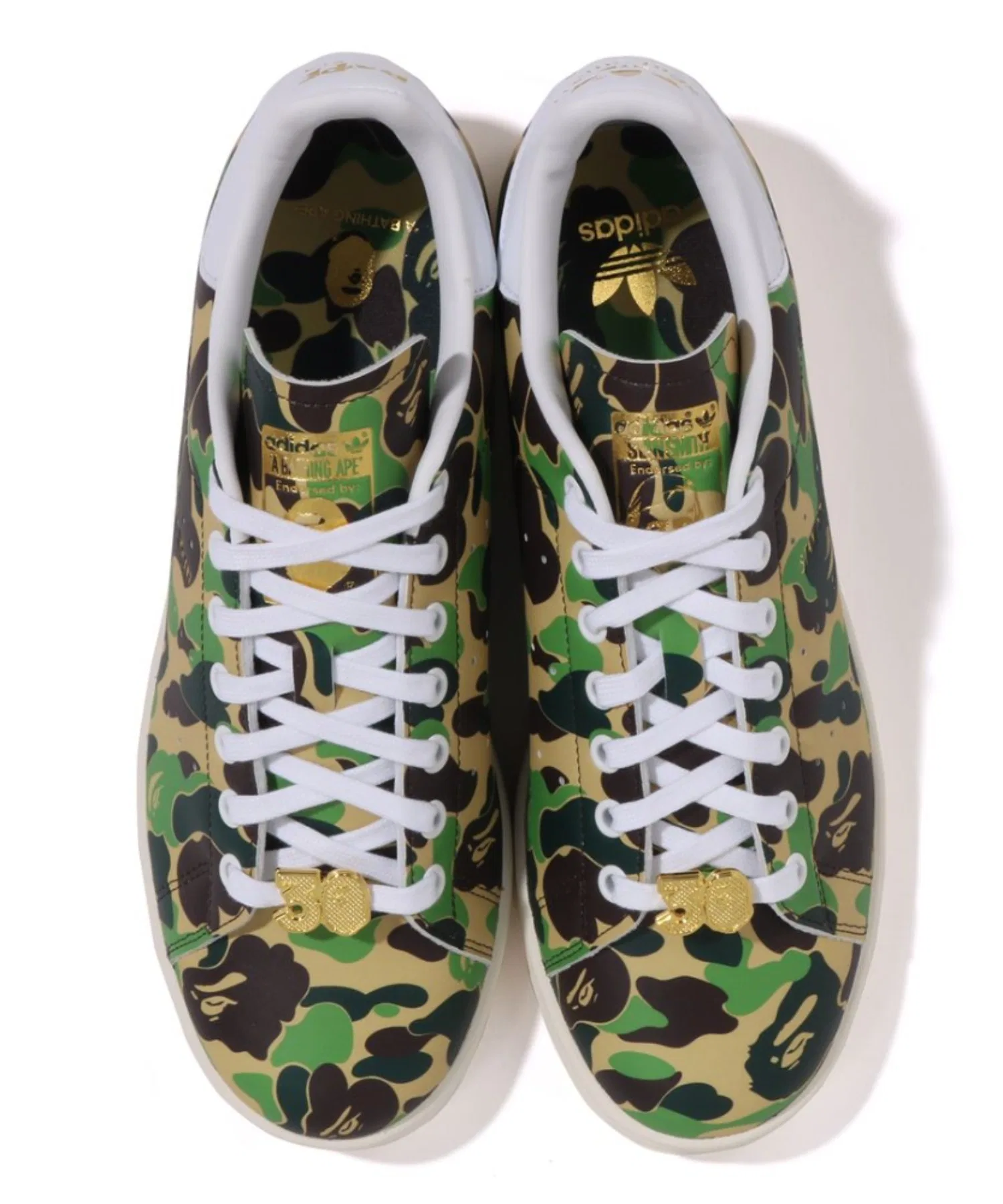 Мужские кроссовки A BATHING APE x ADIDAS STAN SMITH BAPE ABC CAMO — фото 3