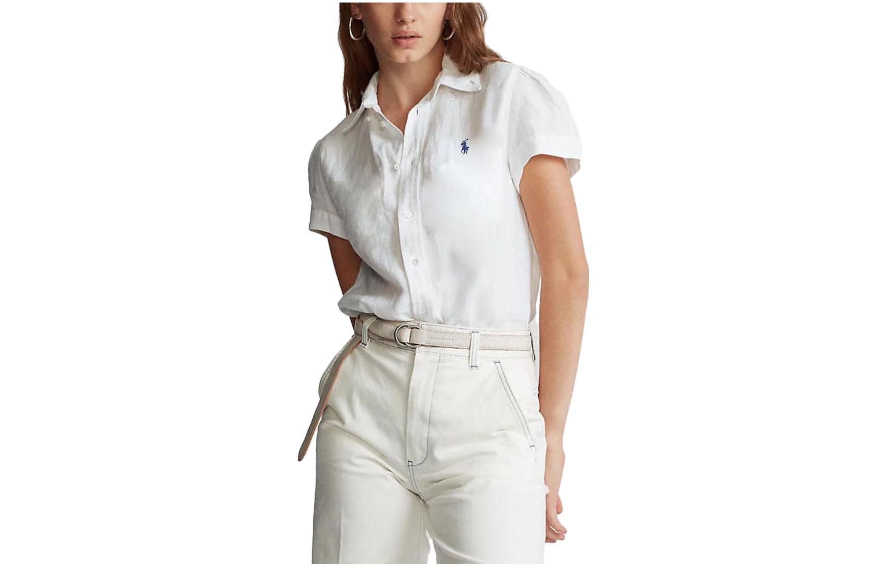 

SS23 Футболка поло женская белая Polo Ralph Lauren